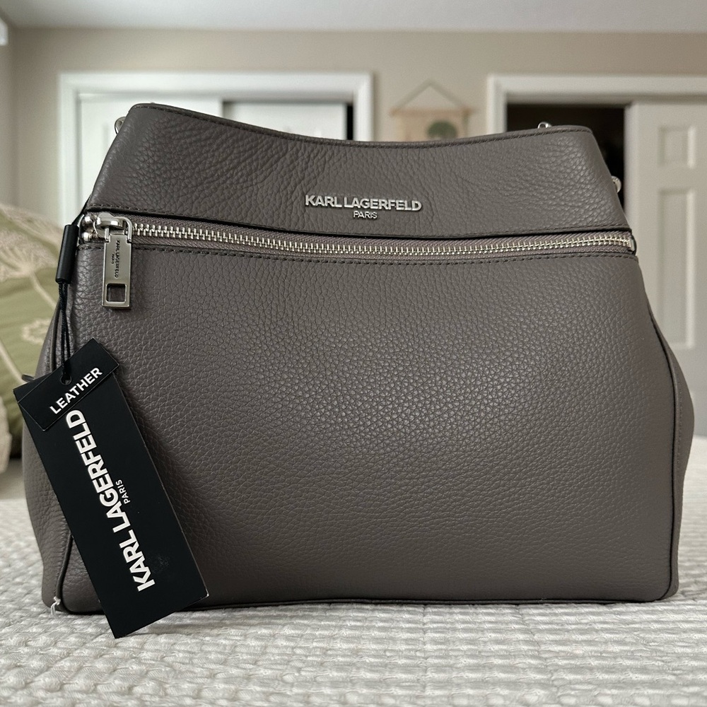 Karl Lagerfeld Bouquet Hobo Leather Bag